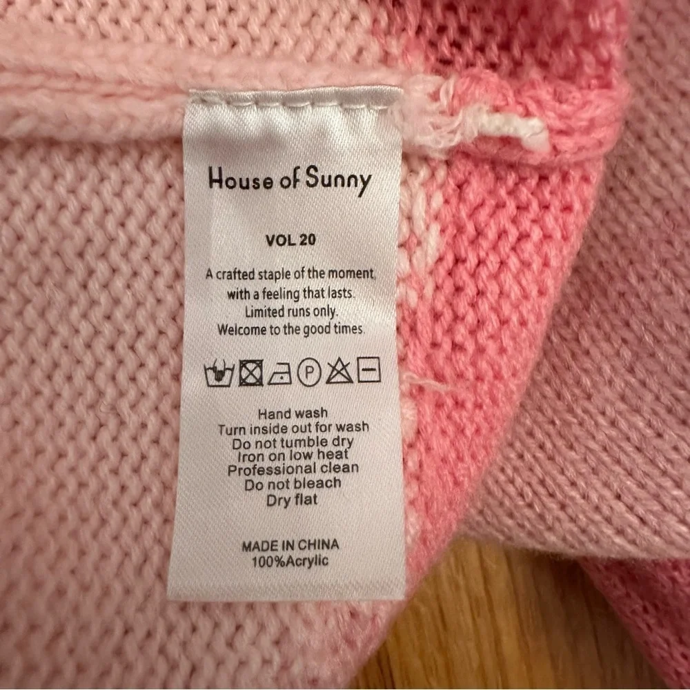 HOUSE OF SUNNY the Paris Landscape Jumper Pink Size Small (#1)